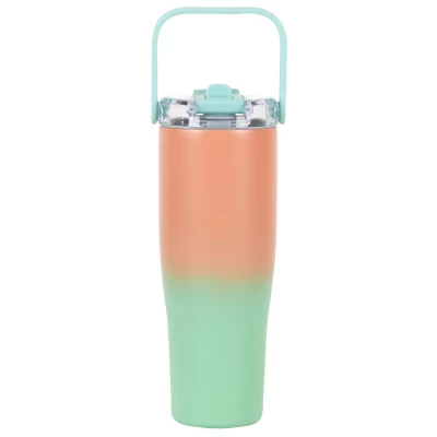 CMP KA0676 Termohrnček s rukoväťou na prenášanie, 900 ml, zeleno-oranžový