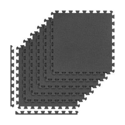 Rebel RBA-3153 Tréningová podložka z peny EVA, 180 x 120 cm, 6 ks, čierna