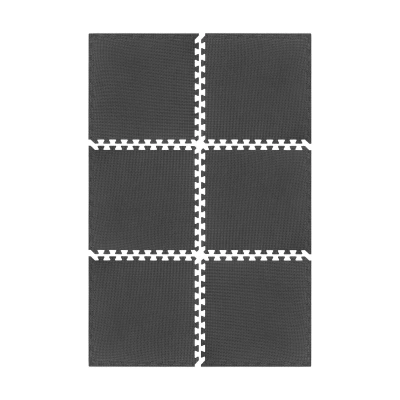 Rebel RBA-3153 Tréningová podložka z peny EVA, 180 x 120 cm, 6 ks, čierna