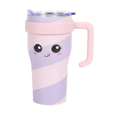 CMP KA0669 Termohrnek s veselým obličejem 600 ml, růžovo-fialový