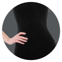 CMP SC0554 Push-up nohavičky so šnúrkou, veľkosť L, čierne