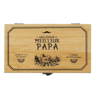 CMP KV7391 Dárková sada na víno „Millésime Meilleur Papa“