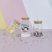 CMP KA0556 Pohár so slamkou, 450 ml, usmievavá tvár