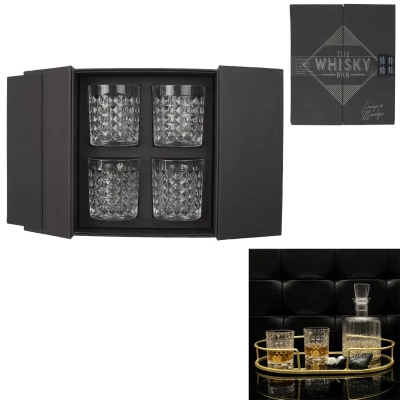 CMP KA4600 Luxusné poháre na whisky, sada 4 ks