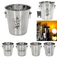 CMP KV7014 Nerezový chladicí kbelík na láhve s potiskem