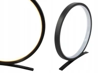 Verk 12363 Moderní kruhová LED stolní lampa 25 cm, černá