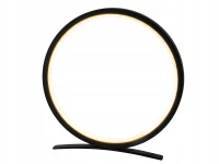Verk 12363 Moderní kruhová LED stolní lampa 25 cm, černá
