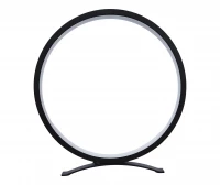 Verk 12363 Moderní kruhová LED stolní lampa 25 cm, černá