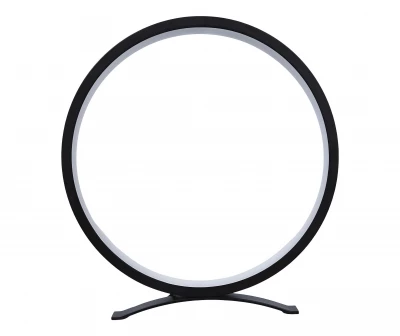 Verk 12363 Moderní kruhová LED stolní lampa 25 cm, černá