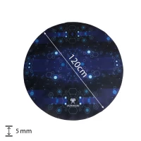 Dunmoon 25956 Ochranná podložka pod herní židle 120 x 4 cm, protiskluzová