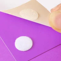 Ruhhy 25884 Samolepicí suchý zip – bílé kolečka 18 mm, 500 ks