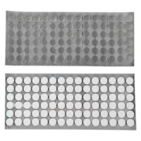 Ruhhy 25884 Samolepicí suchý zip – bílé kolečka 18 mm, 500 ks