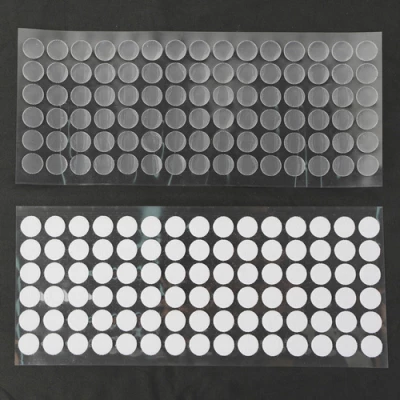 Ruhhy 25884 Samolepicí suchý zip – bílé kolečka 18 mm, 500 ks