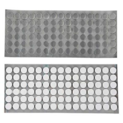 Ruhhy 25884 Samolepicí suchý zip – bílé kolečka 18 mm, 500 ks