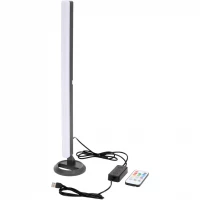 Verk 12364 LED stojací lampa, dálké ovládání, 50 cm, černá