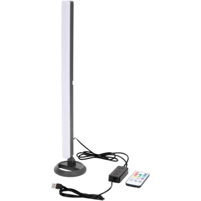 Verk 12364 LED stojací lampa, dálké ovládání, 50 cm, černá