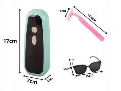 Verk 24589 IPL Epilátor pro trvalé odstranění chloupků, zelený