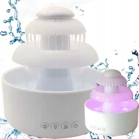 Verk 24611 Ultrazvukový aroma difuzér a zvlhčovač vzduchu s LED osvětlením, bílý