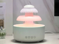 Verk 24611 Ultrazvukový aroma difuzér a zvlhčovač vzduchu s LED osvětlením, bílý