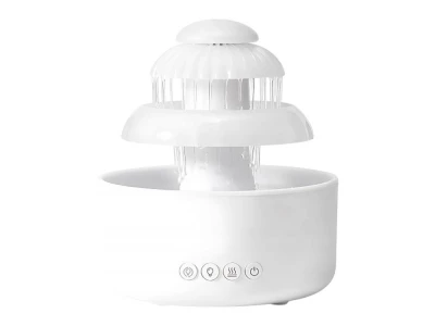 Verk 24611 Ultrazvukový aroma difuzér a zvlhčovač vzduchu s LED osvětlením, bílý