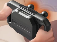 Verk 24617 Masážní přístroj na tělo, 4 hlavice, 20 úrovní, USB, černý