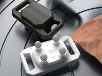Verk 24617 Masážní přístroj na tělo, 4 hlavice, 20 úrovní, USB, černý