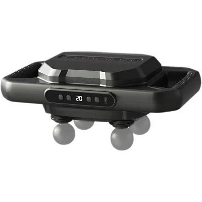 Verk 24617 Masážní přístroj na tělo, 4 hlavice, 20 úrovní, USB, černý