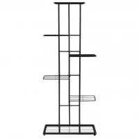 Ruhhy 26040 Stojan na květiny 106 x 41 x 22 cm, černá