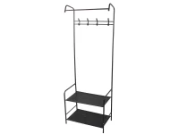 Verk 27524 Univerzální stojan na oblečení a obuv 165 x 60 cm, černý