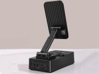 Verk 04131 Multifunkčný stolový držiak na telefón s reproduktorom Bluetooth, čierny