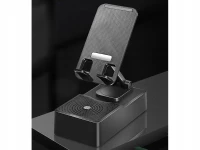 Verk 04131 Multifunkčný stolový držiak na telefón s reproduktorom Bluetooth, čierny