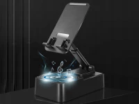 Verk 04131 Multifunkčný stolový držiak na telefón s reproduktorom Bluetooth, čierny