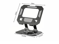Verk 04134 Skládací kovový držák na tablet - univerzální, otočný, 4-16"