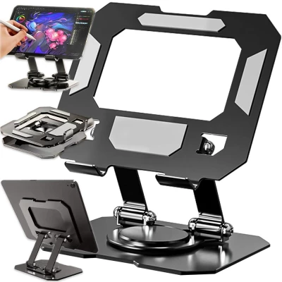 Verk 04134 Skládací kovový držák na tablet - univerzální, otočný, 4-16"