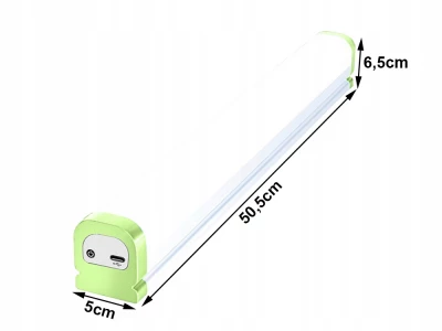 Verk 12370 LED svietidlo s USB nabíjaním a magnetickým upevnením, 50,5 cm