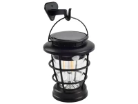 Verk 12376 Solární LED lampa s pohybovým senzorem a USB nabíjením 2v1, černá
