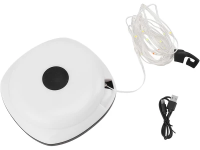 Verk 14597 LED světelný řetěz s navíjecím bubnem a USB nabíjením