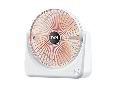 Verk 16037 Bezdrátový USB ventilátor, 3 rychlosti, 19 cm, růžový