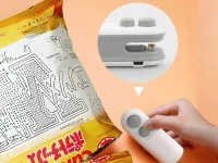 Verk 24545 Ruční mini svářečka na fólie s magnetem, USB, 2 v 1