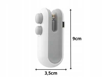 Verk 24545 Ruční mini svářečka na fólie s magnetem, USB, 2 v 1