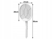 Verk 24610 Plácačka na mouchy elektrická s UV světlem, 2 v 1, bílá