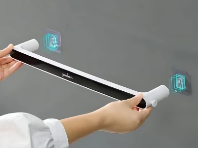 Verk 27476 Samolepicí držák na ručníky 48 cm, bíločerný