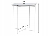 Verk 27492 Konferenční stolek kulatý 47 cm, bílý