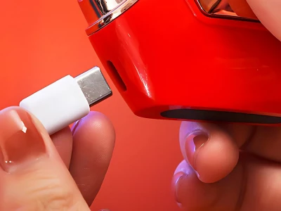 Verk 27499 Elektrické automatické kleštičky na nehty, červené