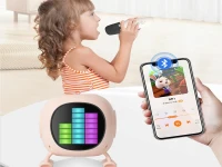Verk 27500 Karaoke Bluetooth reproduktor RGB s bezdrátovým mikrofonem, černý