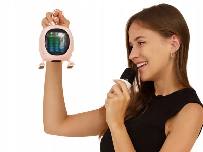 Verk 27500 Karaoke Bluetooth reproduktor RGB s bezdrátovým mikrofonem, černý