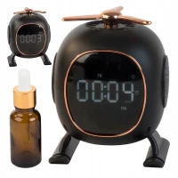 Verk 27502 Aromaterapeutický budík Bluetooth s reproduktorom, čierny