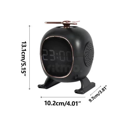 Verk 27502 Aromaterapeutický budík Bluetooth s reproduktorom, čierny
