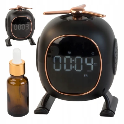 Verk 27502 Aromaterapeutický budík Bluetooth s reproduktorom, čierny