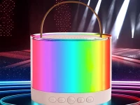 Verk 27503 Karaoke Bluetooth reproduktor, 2x bezdrátový mikrofon, béžový